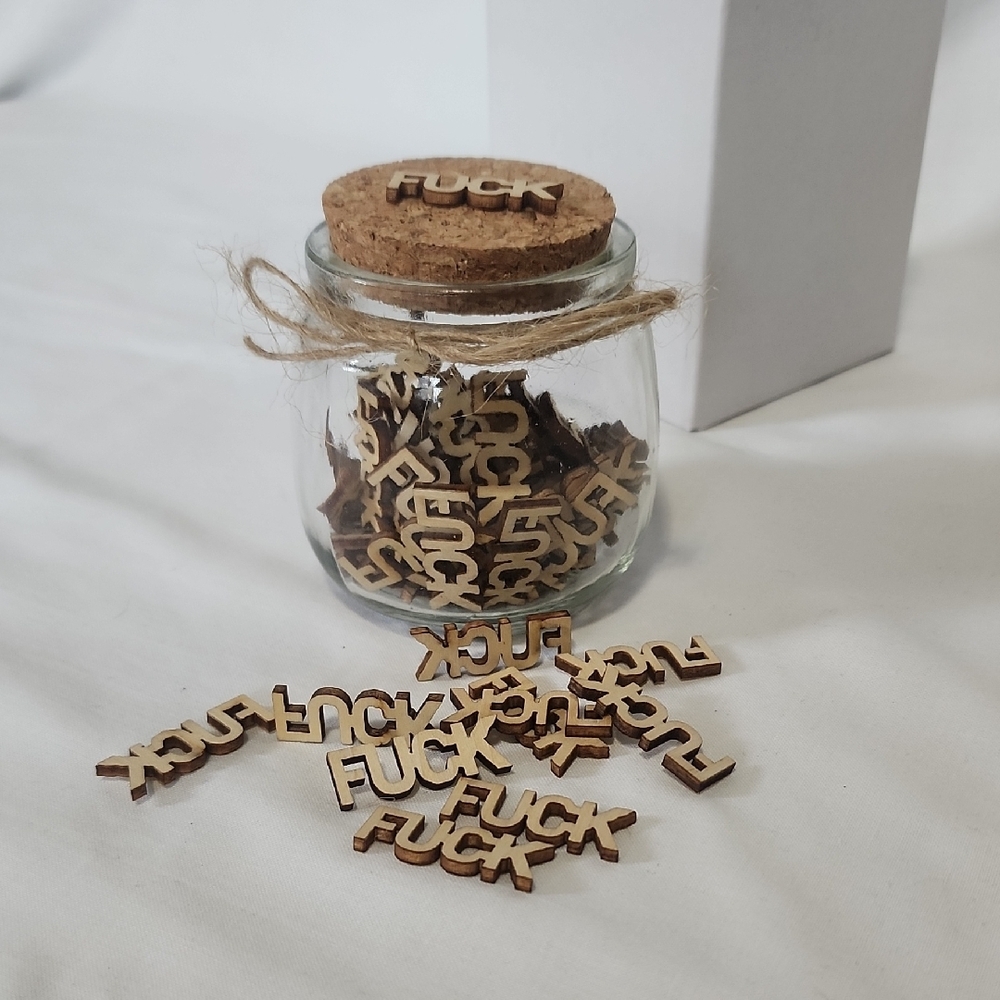 Rustic Wooden Party Confetti Jar
